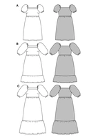 Burda - 5630 .Klänning 34 44
