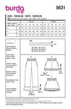 Burda - 5631 .Byxa 34 44