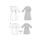Burda. 5637 - Women's wrap dress (36-48)