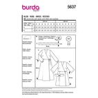Burda. 5637 - Women's wrap dress (36-48)