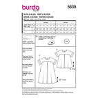 Burda. 5639 - Klänning och blus plusstorlekar (46-56)