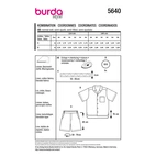 Burda. 5640 - Shorts och skjorta herr (46-56)