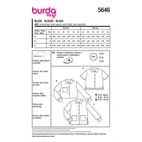 Burda. 5646 - Skjortblus dam (34-44)
