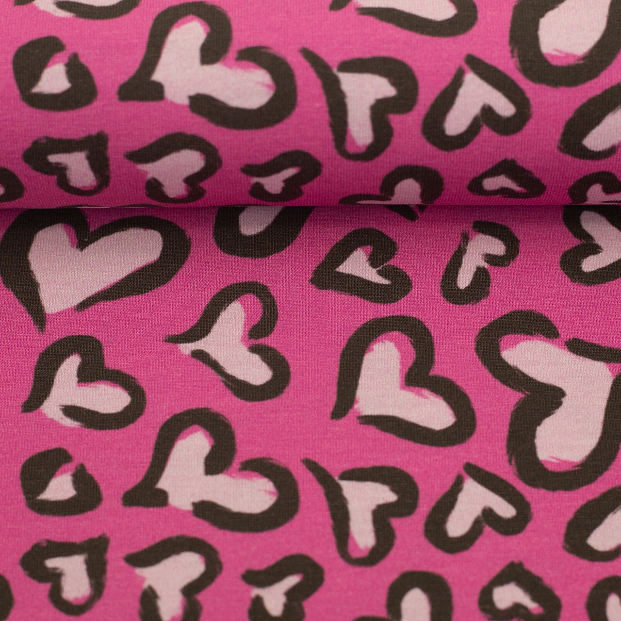 French terry | Hearts by Christiane Zielinski - Pink