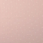 Voile - Hjärtan, blek rosa