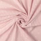 Voile - Hjärtan, blek rosa