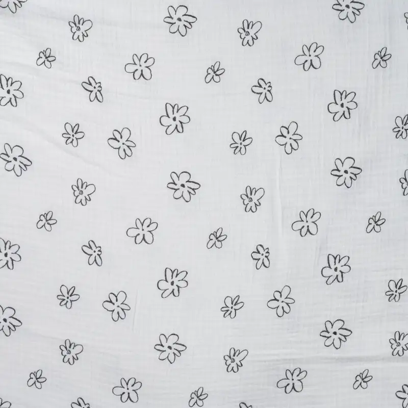 Muslin tyg - Blomma