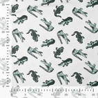 Trikåtyg - Krokodiler