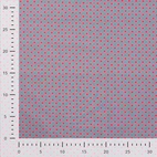 Bomullspoplin - Retro blomma, cerise