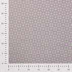 Bomullspoplin - Retro blomma, lila