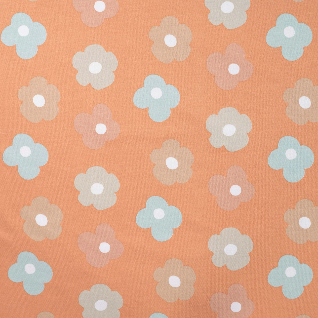 French terry | Flora, dusty