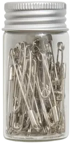 Safety pins, silver - 19/23/27/34/38 mm