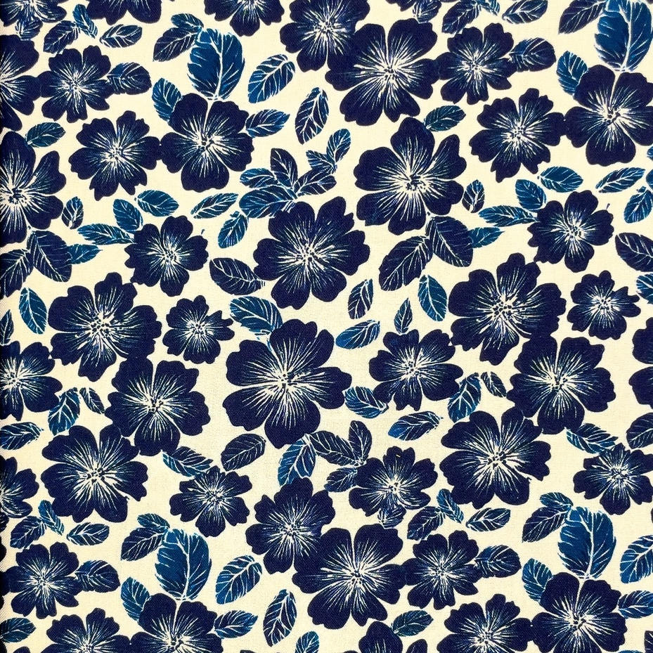 Viskos - Blå blommor