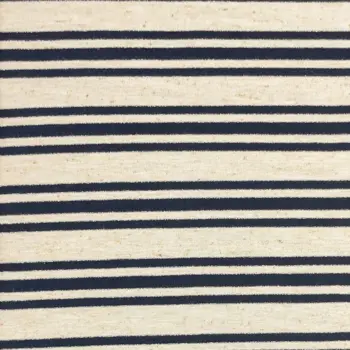 Trikåtyg - Fox Wide Stripes, Blå