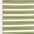 Trikåtyg - Fox Wide Stripes, Grön