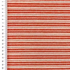 Trikåtyg - Fox Stripes, Röd