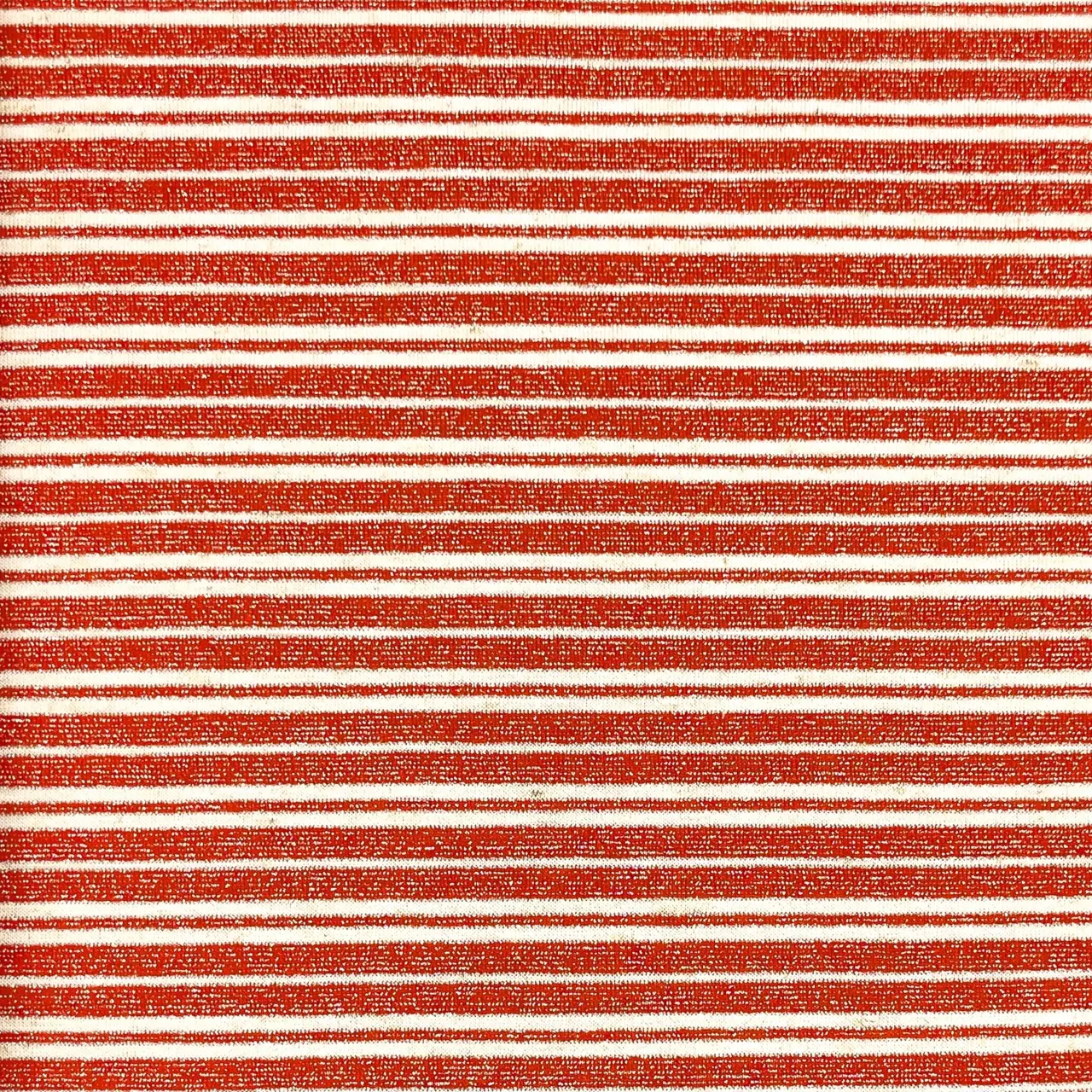 Trikåtyg - Fox Stripes, Röd