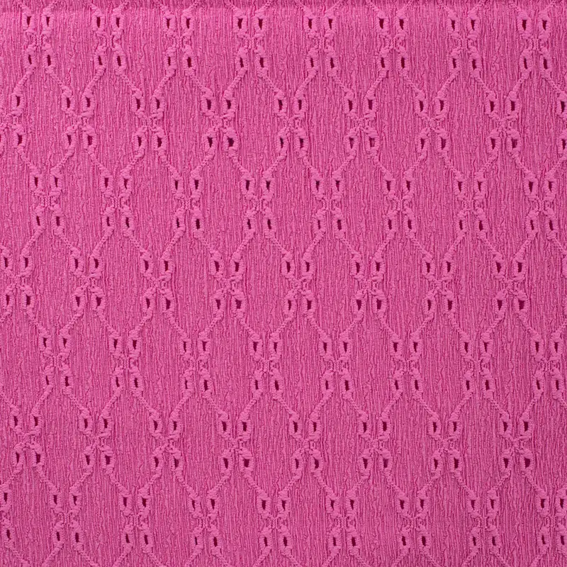 Broderad trikå - Cerise