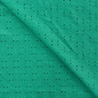 Broderad trikå - Emerald