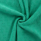 Broderad trikå - Emerald