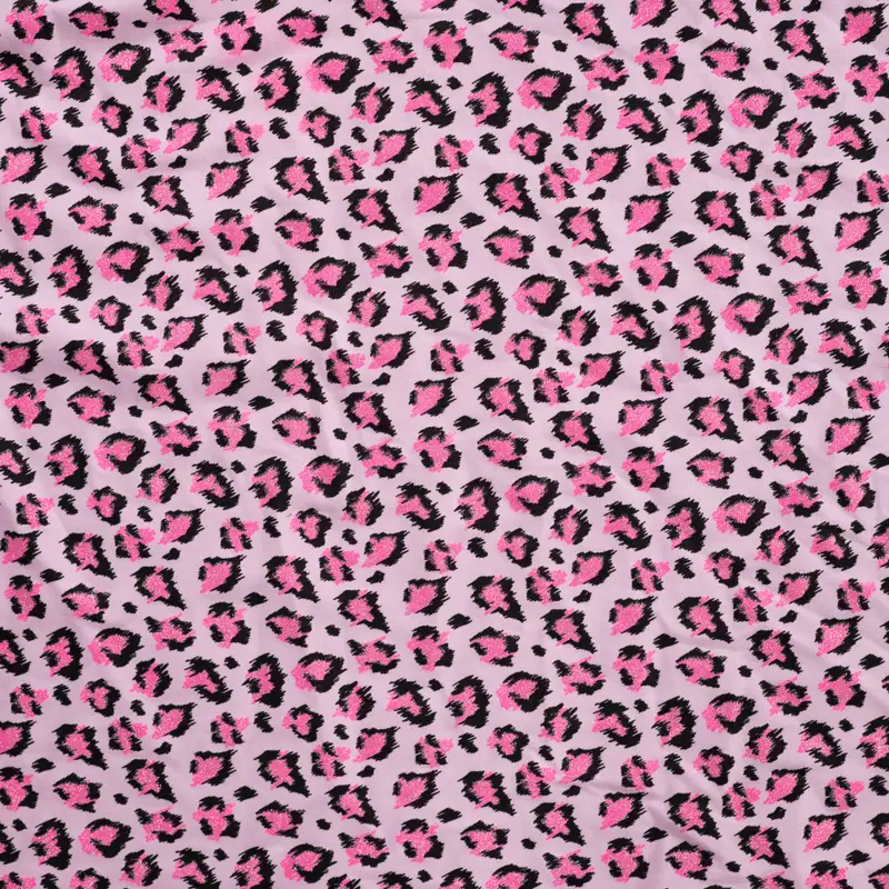 French terry | Glitter leopard