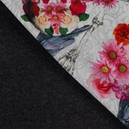 Alpenfleece - dödskalle & blommor