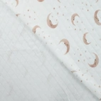 Quiltad jersey - Måne, Sand