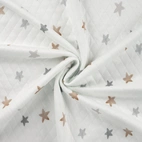 Quiltad jersey - Stjärnor