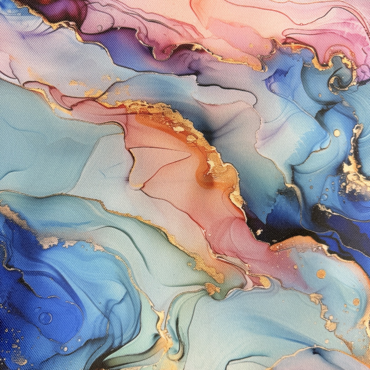 Flowing Bloom by Sarah M - liquid art-mönster