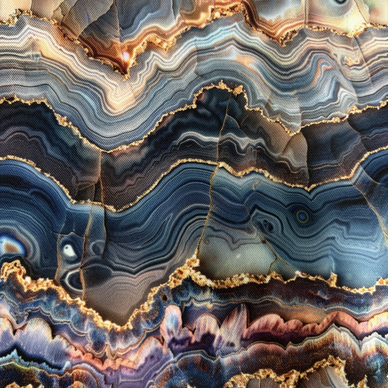 Flowing Bloom by Sarah M - liquid art-mönster