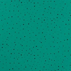 Muslin tyg - Prick & folie, emerald