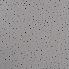 Muslin fabric - Dots & foil, silver grey