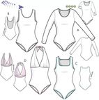 Baddräkt / body suit Juli, 3V20, 34 - 46
