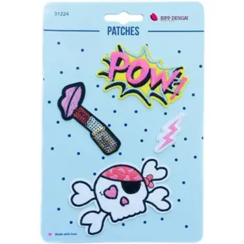 Tygmärke - Pow Skull