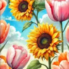 Sunflower - Viscose Jersey.