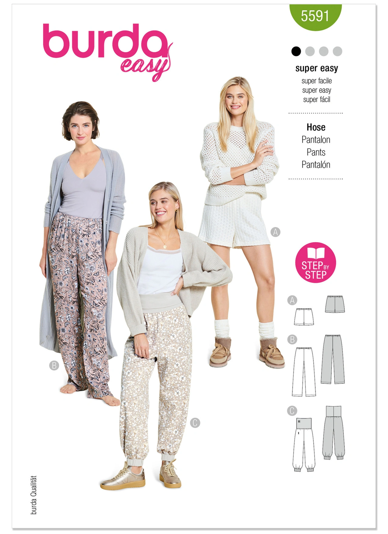 Burda. 5591 -  Byxor och shorts