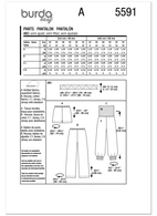 Burda. 5591 -  Byxor och shorts