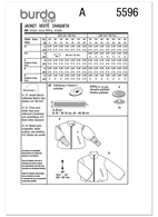 Burda. 5596 - Misses' Jackets