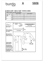 Burda. 5606 - Misses' Dress and Shirt