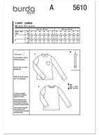 Burda. 5610 - Misses' Shirt