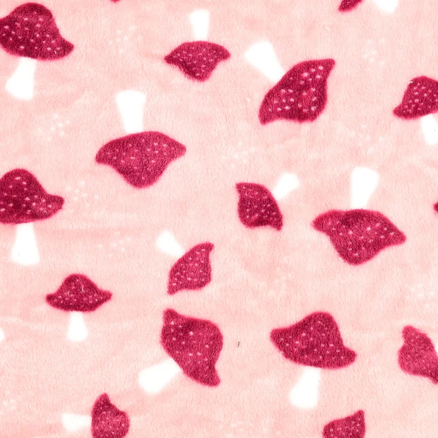 Fleece - Flugsvampa, rosa