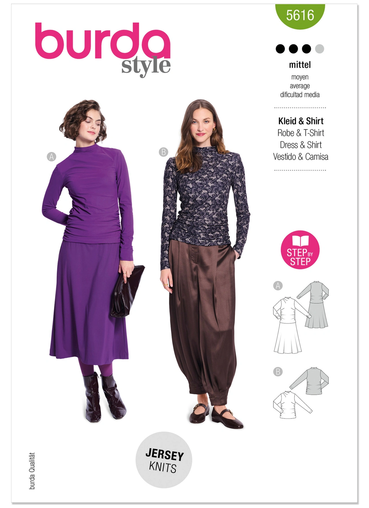 Burda. 5616 - Misses' Dress and Top