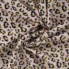 French terry | Glitter Leoprint
