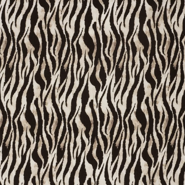 Crinkled viscose - zebra