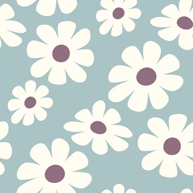 Terry crepe - Blommor