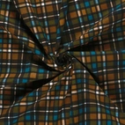 Flanell - Rutig, brun