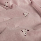 Flanell - Blommor, rosa