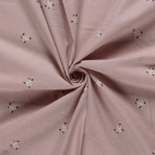 Flanell - Blommor, rosa