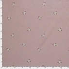 Flanell - Blommor, rosa