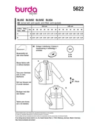 Burda 5622 - Blus - Dam